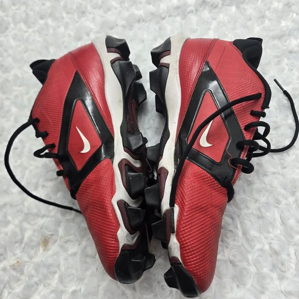 Nike Alpha Menace 4 Varsity Football Cleats, University Red, FN0027-600, Sz 10.5